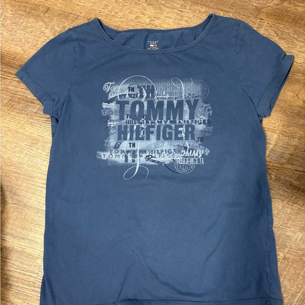 Vintage Tommy Hilfiger Navy Graphic Tee